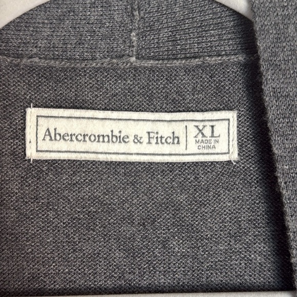 Abercrombie & Fitch Gray Long Line Open Cardigan Size XL - Picture 2 of 5